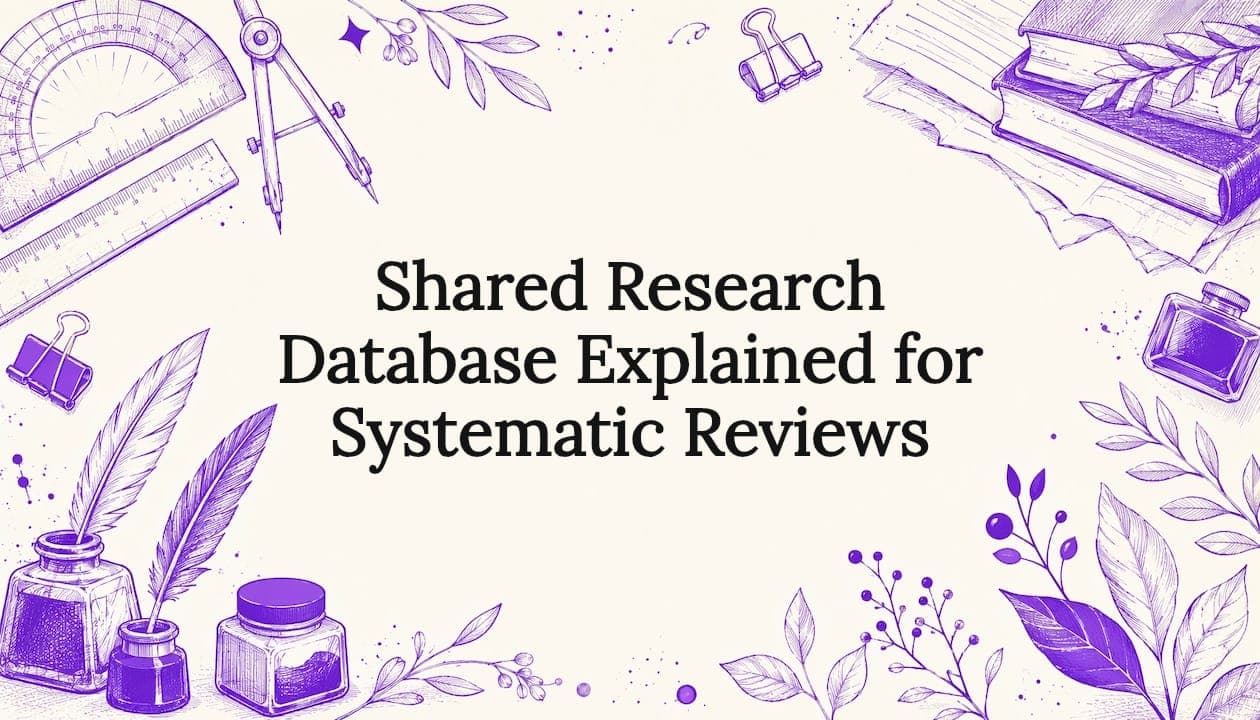 Shared Research Database Explained for Systematic Reviews
