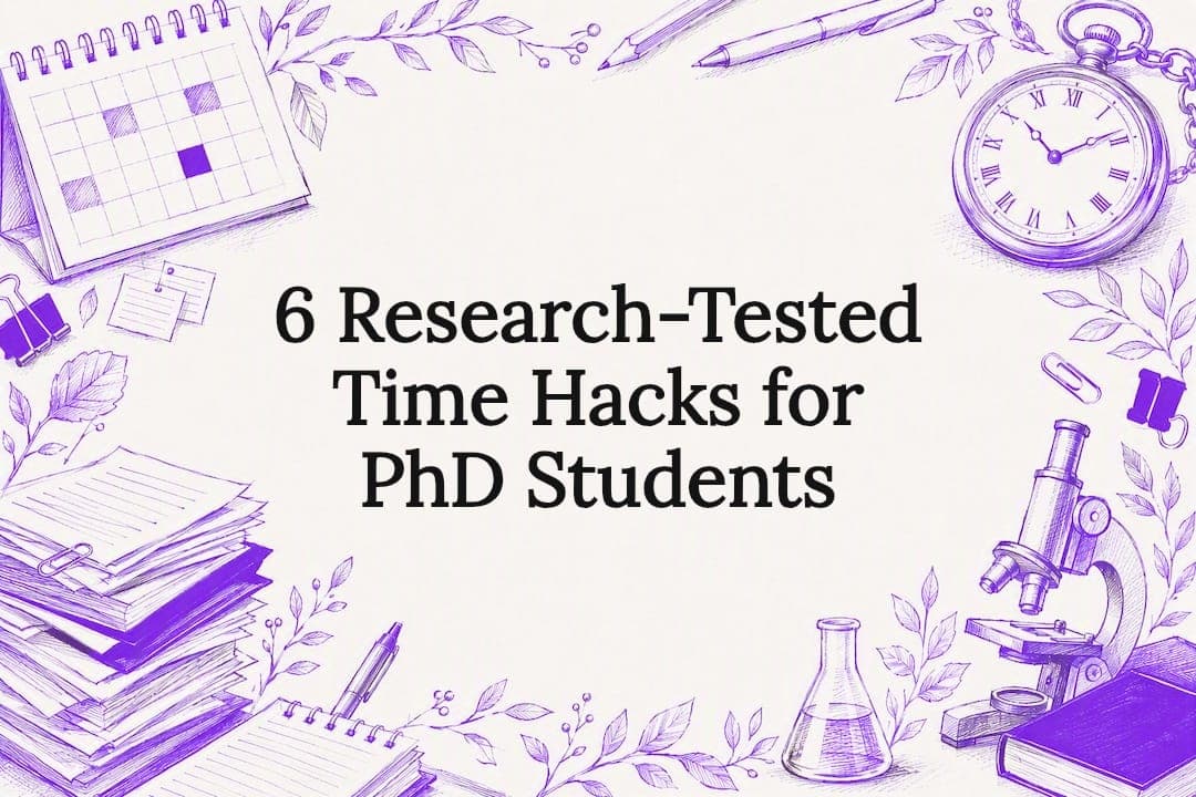 6 Research-Tested Time Hacks for PhD Students