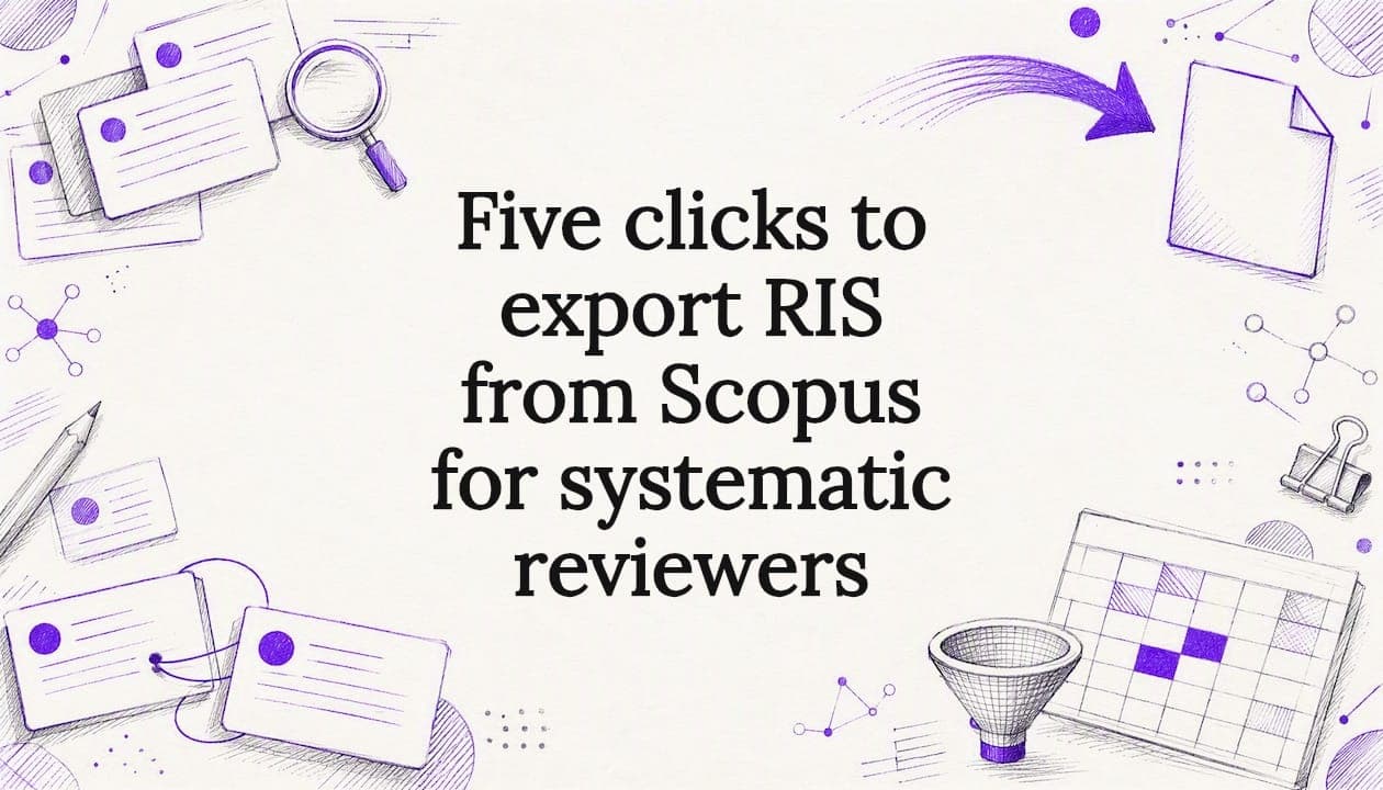 Five clicks to export RIS from Scopus for systematic reviewers