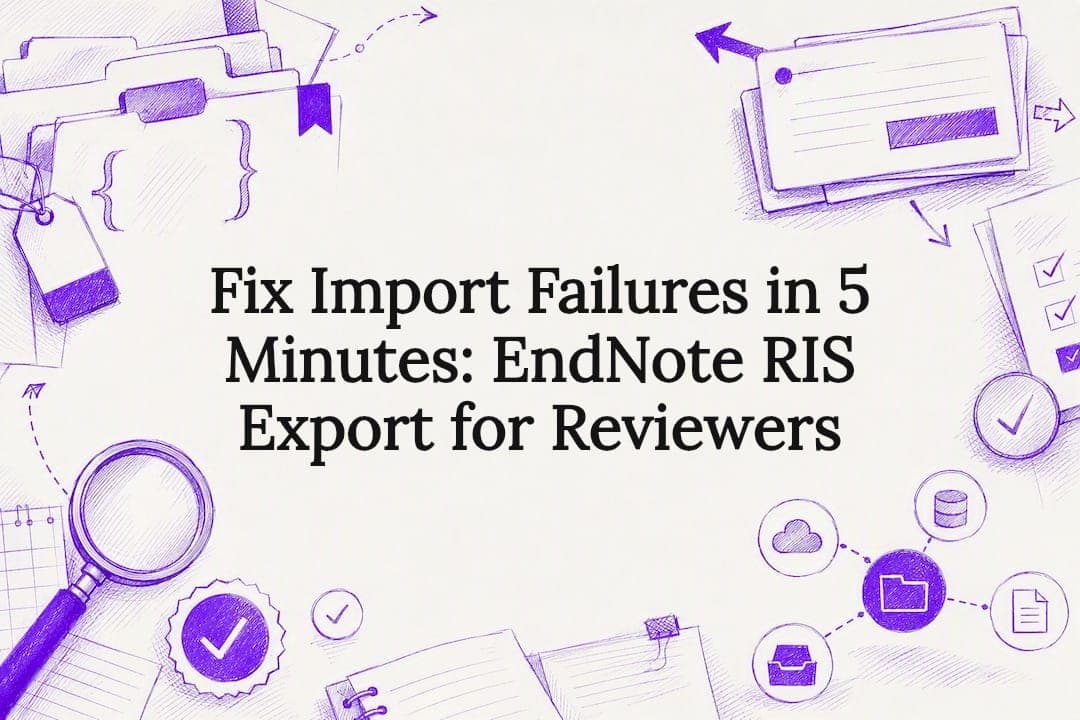 Fix Import Failures in 5 Minutes: EndNote RIS Export for Reviewers