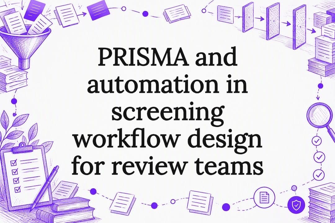 PRISMA and automation in screening workflow design for review teams